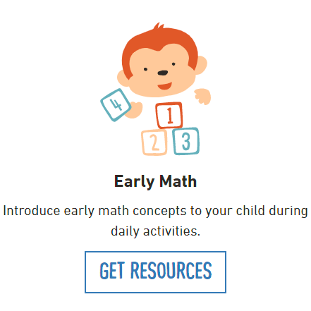 Introduce early math concepts to your child during daily activities.